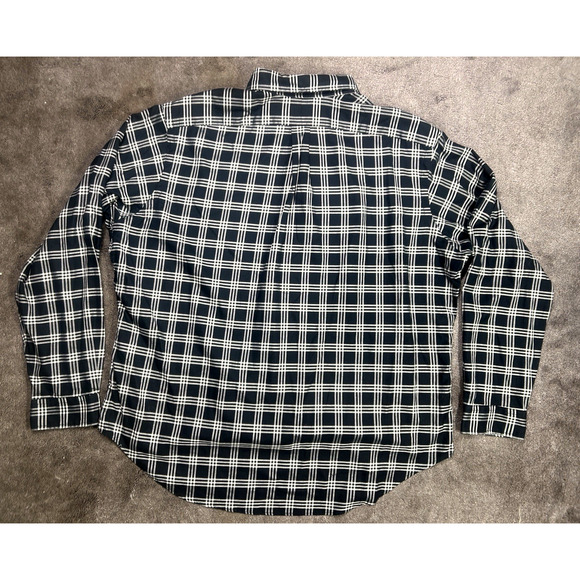 Ralph Lauren Men's XXL Classic Fit Black & White Plaid Button Down L/S Shirt - Picture 2 of 8